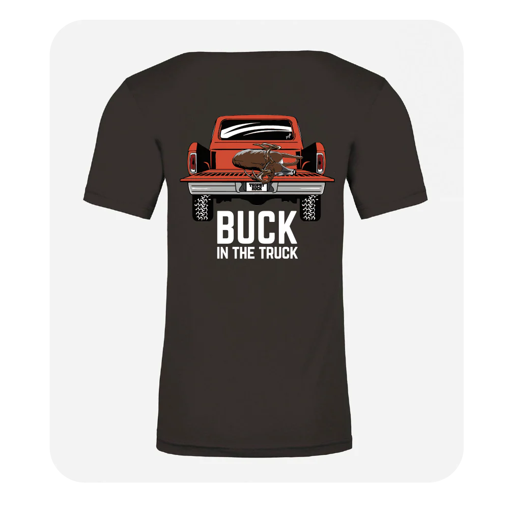 Dark Charcoal Buck in the Truck Tee