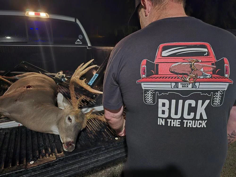 Dark Charcoal Buck in the Truck Tee - Image 3