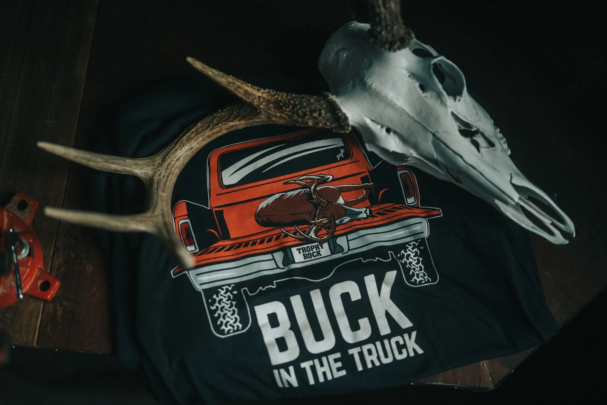 Dark Charcoal Buck in the Truck Tee - Image 4