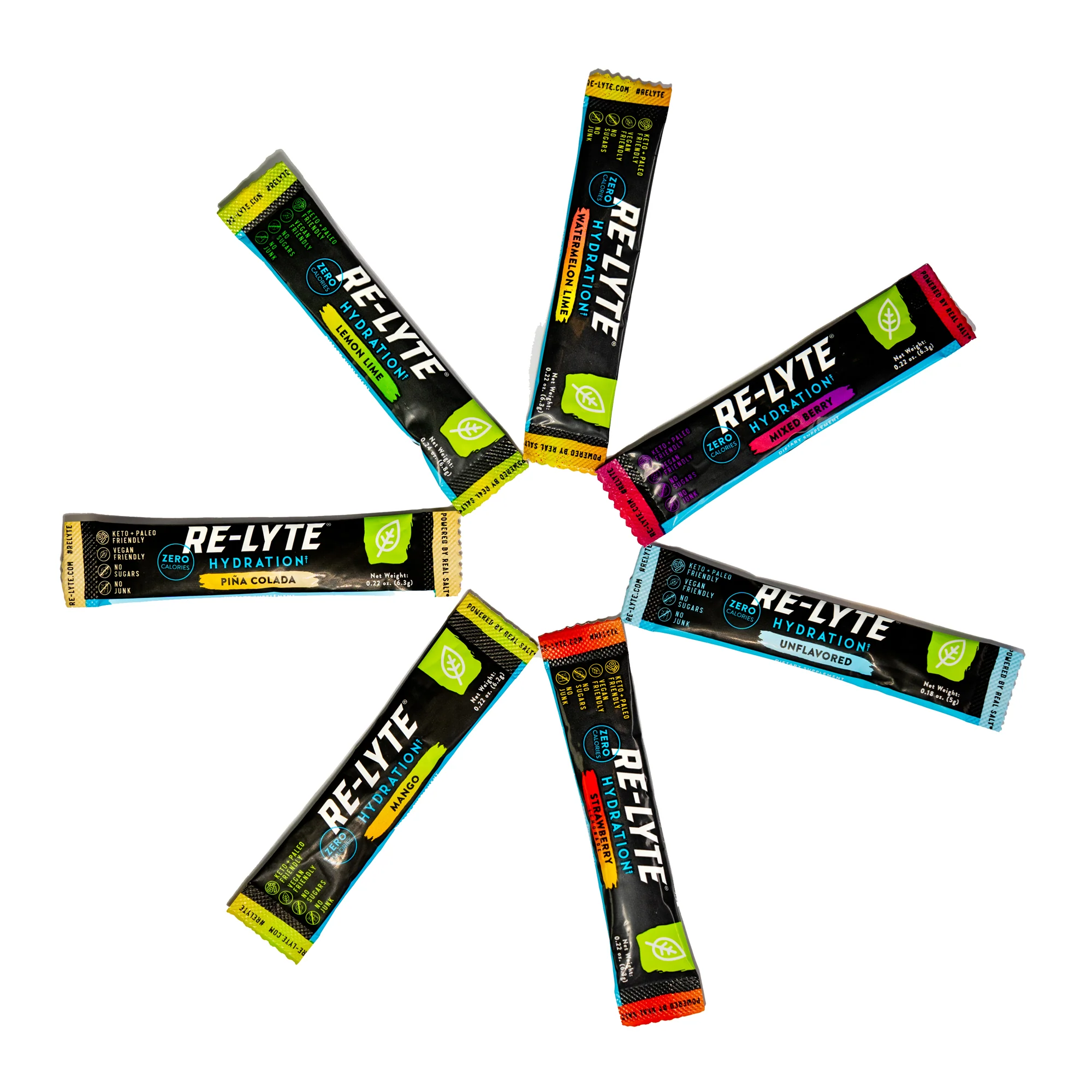 Re-Lyte® Hydration Electrolyte Powder Stick Packs / 30 Count Variety Pack - Image 16
