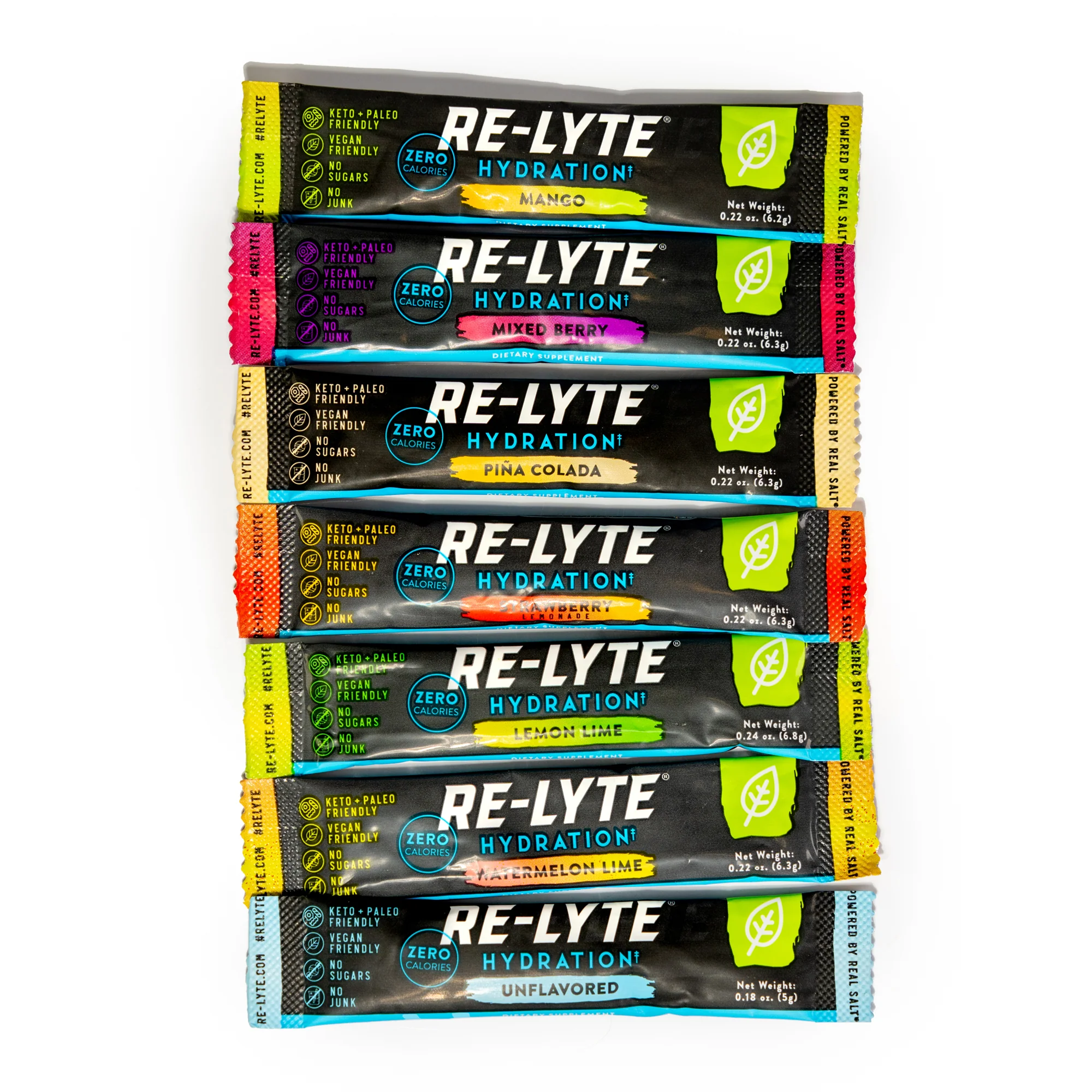 Re-Lyte® Hydration Electrolyte Powder Stick Packs / 30 Count Variety Pack - Image 17