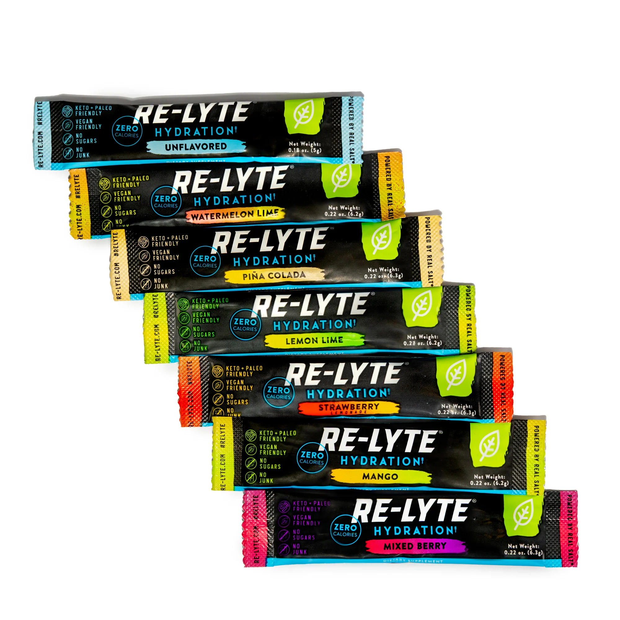 Re-Lyte® Hydration Electrolyte Powder Stick Packs / 30 Count Variety Pack - Image 18