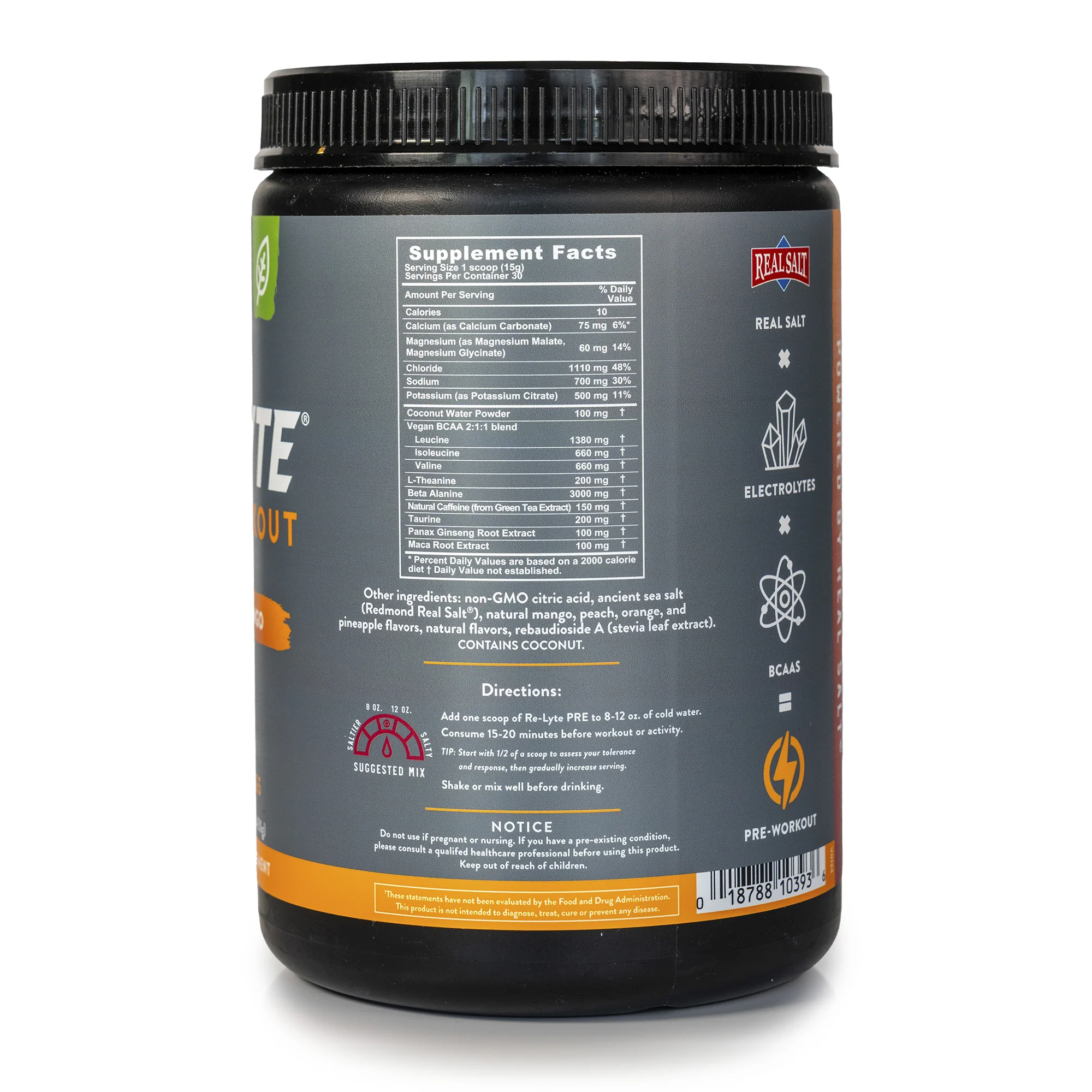 Re-Lyte Pre-Workout Electrolyte Powder 30 Servings - Image 3