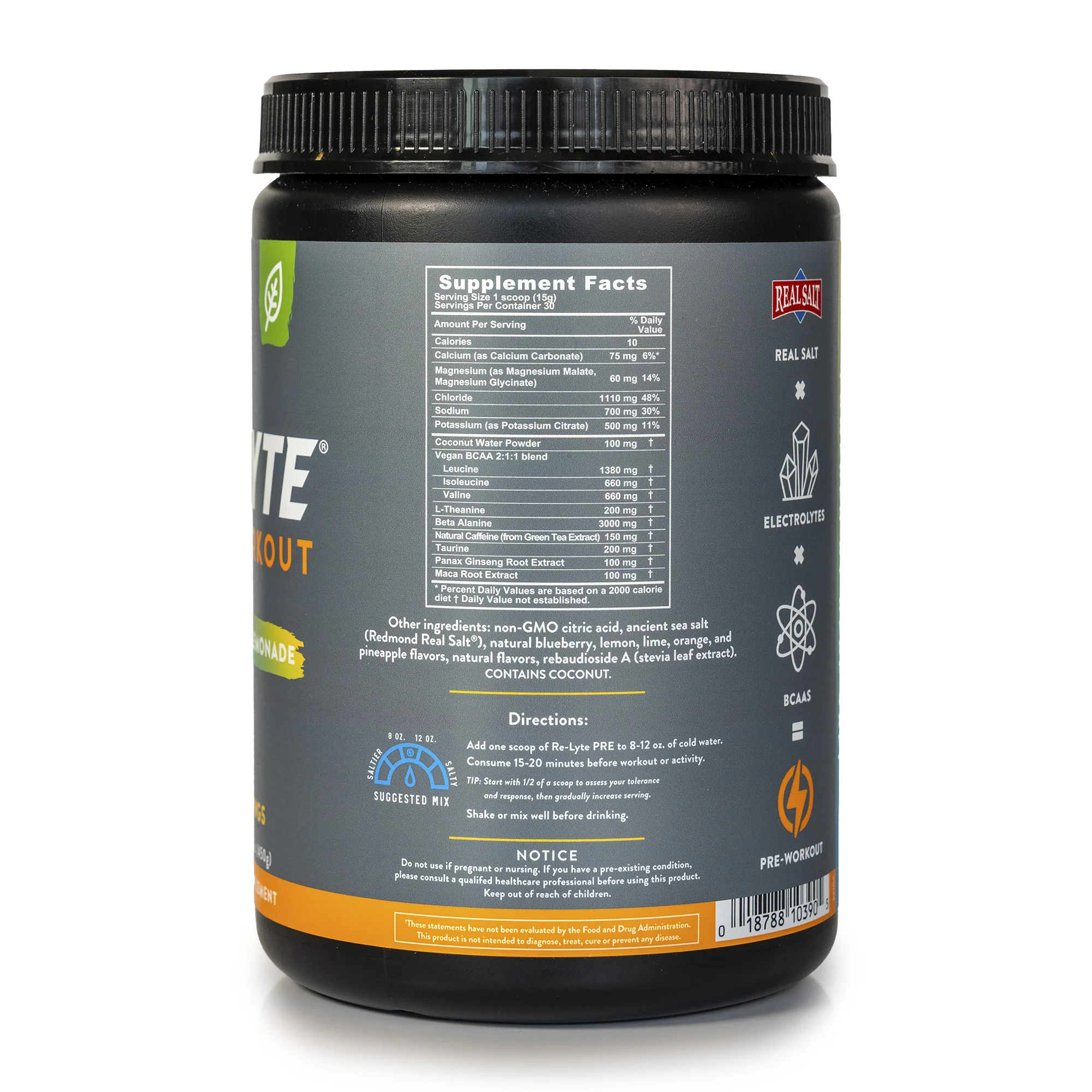 Re-Lyte Pre-Workout Electrolyte Powder 30 Servings - Image 7