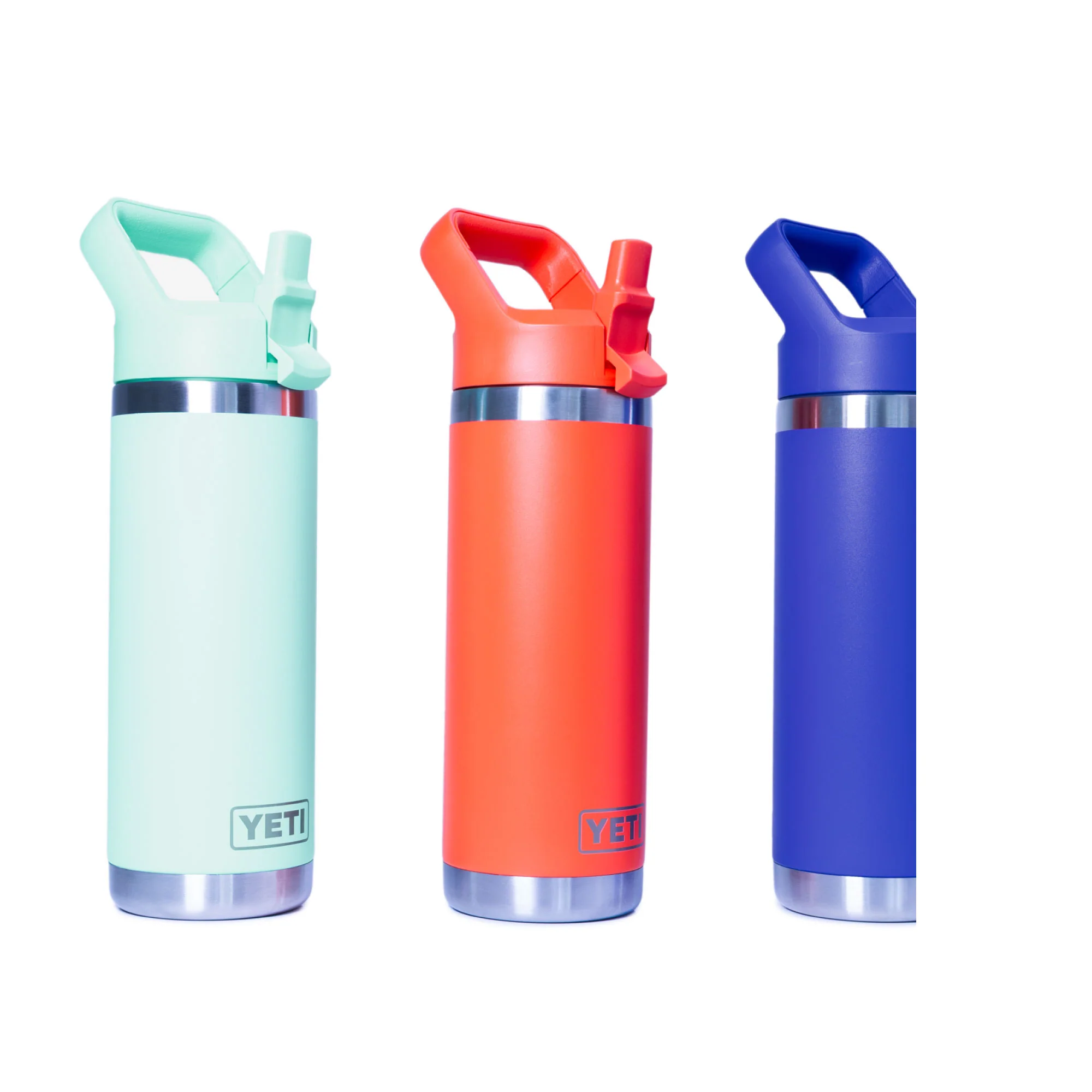 Re-Lyte Yeti Insulated Water Bottle 18 oz. (Seafoam, Papaya, Violet) - Image 2