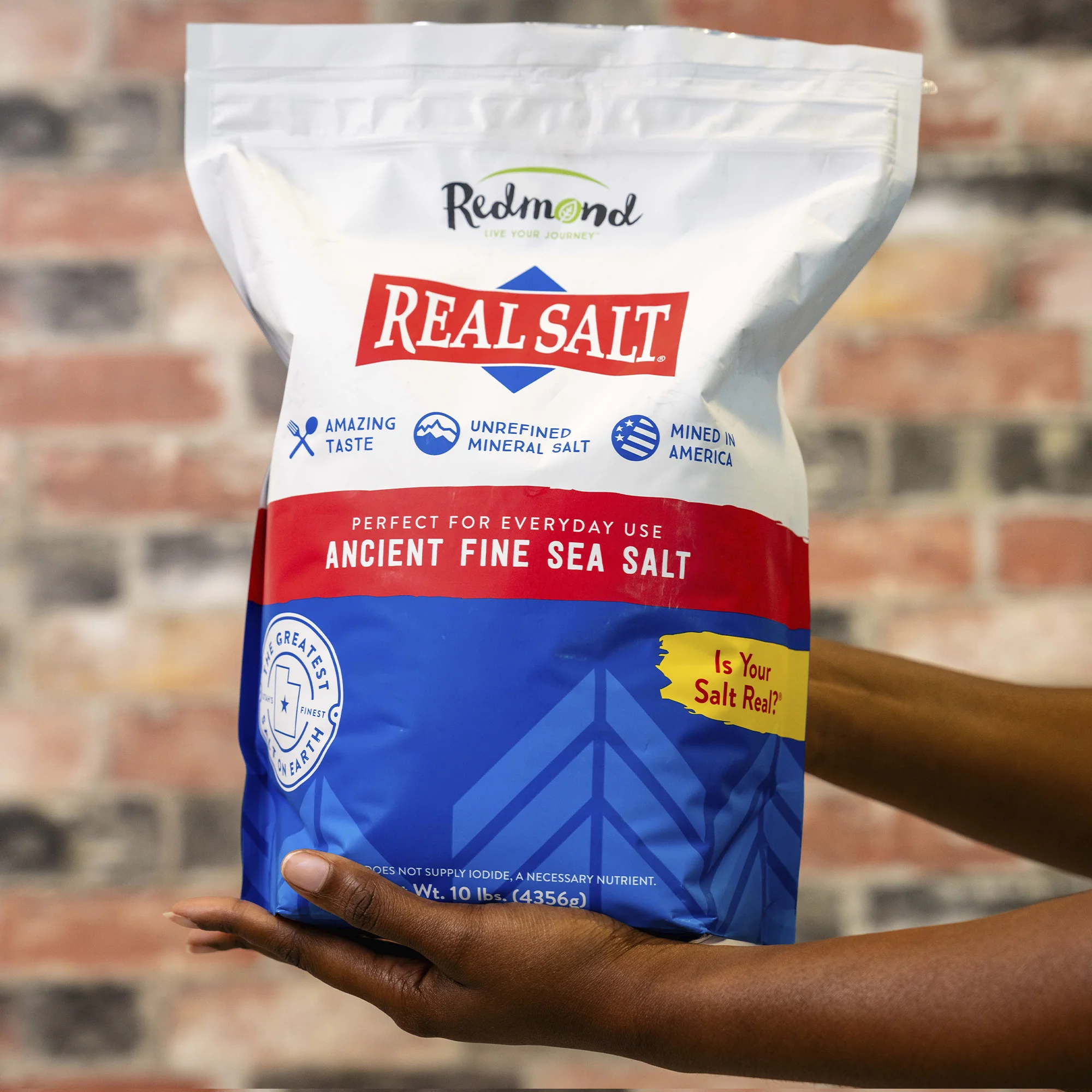 Real Salt Fine 10 lb Bag - Image 5
