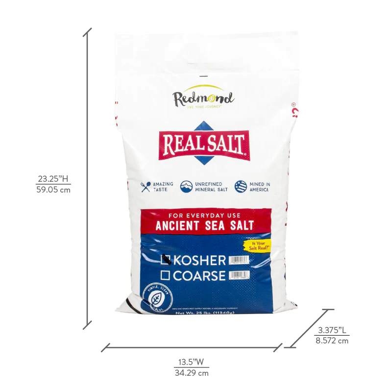 Real Salt Kosher 25 lb Bag - Image 4