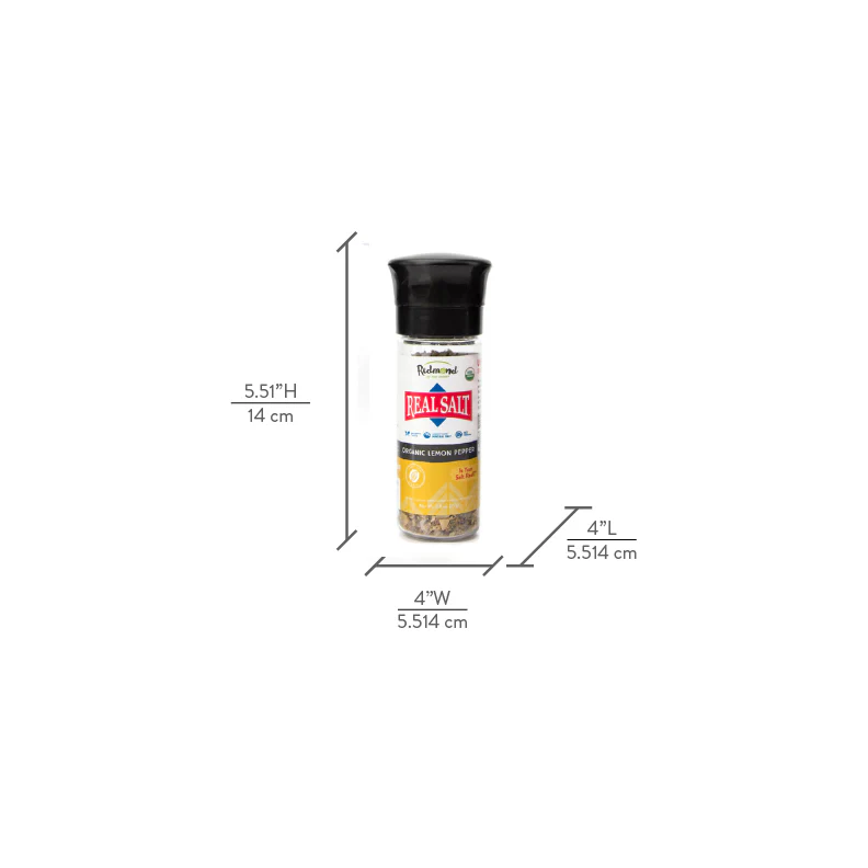 Real Salt® Organic Lemon Pepper Grinder - Image 5