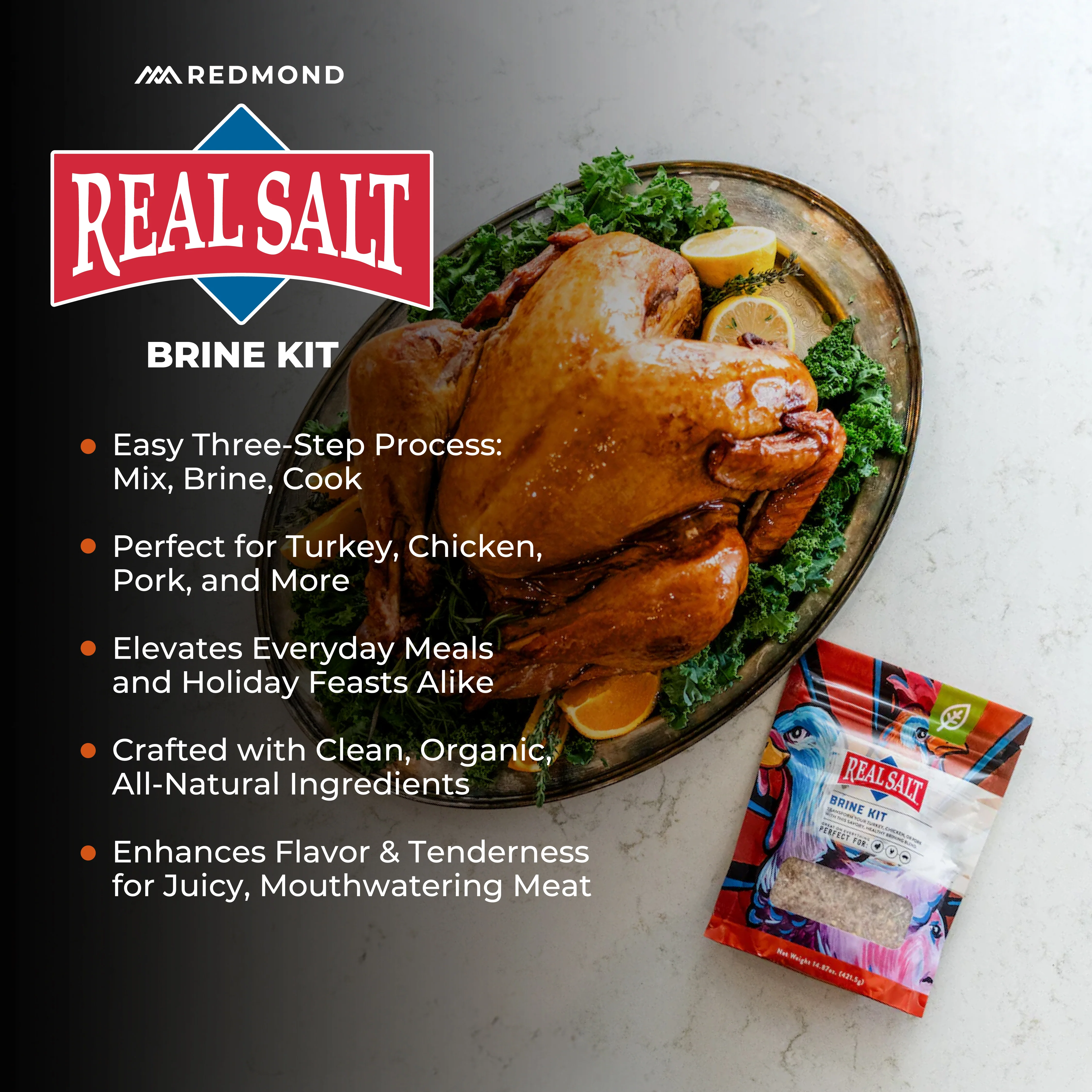 Real Salt Seasonings Brine Kit (14.87 oz pouch) - Image 4