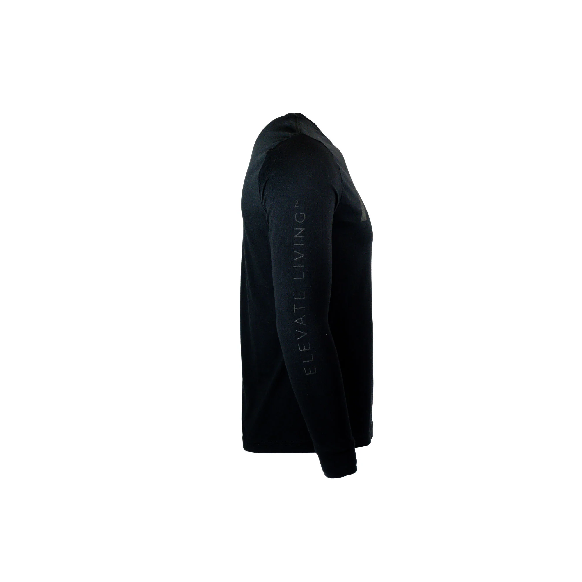 Redmond Peaks Elevate Living Long Sleeve Black Tee - Image 2