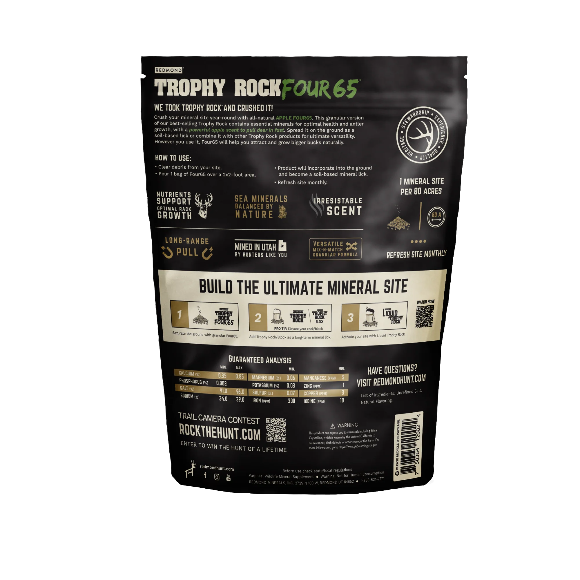 Trophy Rock Apple Four65® – Granular Apple Deer Minerals - Image 2